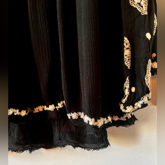 Free People V-Neck Embroidered Top - Picture 3 of 5